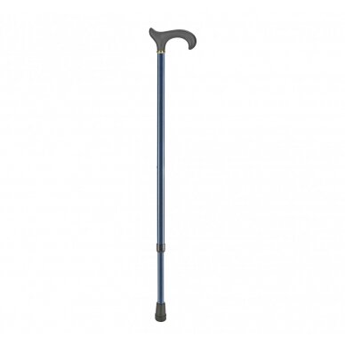 ALUMINIUM WALKING STICK WITH SOFT HANDLE BLUE