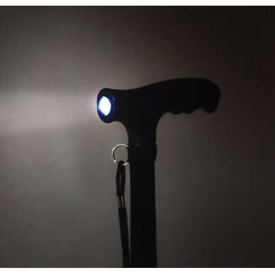 ALUMINIUM WALKING STICK WITH LED SPOTLIGHT 2