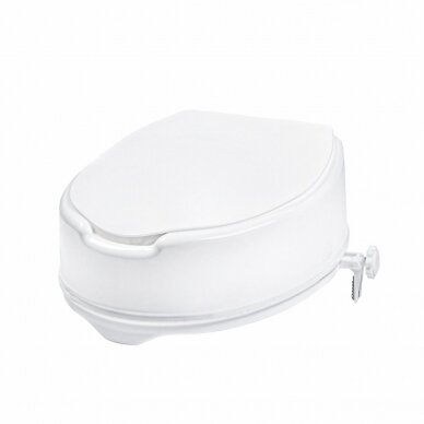 RAISED TOILET SEAT WITH LID, HEIGHT 15 CM 2