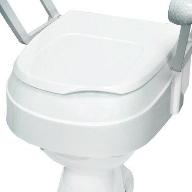 HEIGHT-ADJUSTABLE RISER FOR TOILET SEAT WITH LID 1