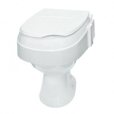 HEIGHT-ADJUSTABLE RISER FOR TOILET SEAT WITH LID 2