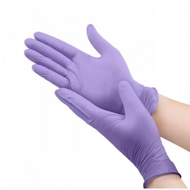 DISPOSABLE NITRILE GLOVES, SIZE L PACK OF 100 PCS 1